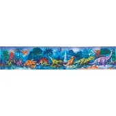 Hape Dinosaurus Puzzel 210 Stukjes - Glow in the Dark Vloerpuzzel met Dinosaurus Feitenkaarten, 6+