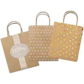 Folia Papieren zakjes 'Kerst', kraftpapier, klein formaat.
