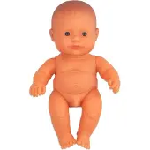 Miniland Baby-pop, Europees jongetje, 21 cm - Educatief speelgoed, pop