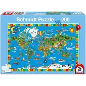 Schmidt - Legpuzzel - Je kleurrijke aarde - 200 stukjes - Kinderen - vanaf 8 jaar