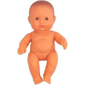Miniland Babypop, Europees meisje, 21 cm - Educatief speelgoed, pop