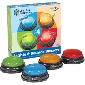 Learning Resources Lights And Sounds Buzzers (Set van 4) - 3+