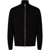 Selected Gebreid vest 'SLHTeller' zwart