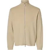 Selected Homme Gebreid vest 'SLHTeller' beige
