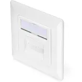 Digitus DN-9007-1 wandcontactdoos 2 x RJ-45 Wit