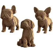 Cartonic - 3IN1 PUPPIES TRIO - 3D puzzel- puzzels- DIY- kinderen en volwassenen