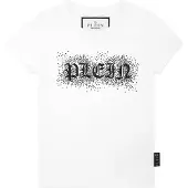 Philipp Plein Shirt 'Gothic Plein' zwart / wit