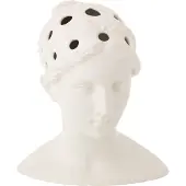 J-Line Vaas Dame Buste Dolomiet - keramiek - wit