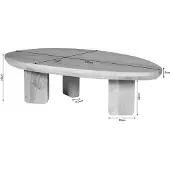 Starfurn salontafel zillah - 70x130x35 cm
