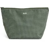 HAY Grid Pouch Medium | Dark green