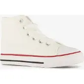 Scapino Hoge canvas kinder sneakers wit maat 27