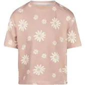 Koko Noko T-shirt roze Meisjes Stretchkatoen Ronde hals All over print - maat 110