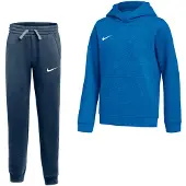 Nike Park 26 Fleece Pullover Hoodie Joggingpak Kids Blauw Wit