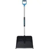 SW-Stahl 98100L opvouwbare sneeuwschep, ruimtebesparend, stabiel, 138 cm lang, aluminium sneeuwschep, sneeuwschep