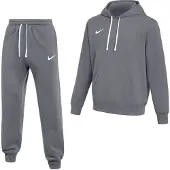 Nike Park 26 Fleece Pullover Hoodie Joggingpak Donkergrijs Wit