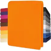 Lucina Topper Hoeslaken Jersey Katoen Stretch - oranje 140x200cm - 160x200cm