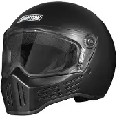 Simpson M30 Solid, integraalhelm ,Mat-Zwart ,M