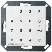 Gira Keyless In, codeklavier 260503, systeem 55, zuiver wit