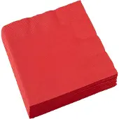 Amscan Rode servetten 3 laags 33cm 20 stuks