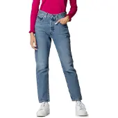Levi's Jeans '501 Crop' blauw denim