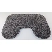 Prima - Bunny - WC mat - grijs - 45x60cm - 21cm uitsparing - antislip