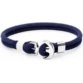 LGT JWLS LGT Jewels Anker armband heren Touw Navy