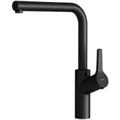 AM.PM Keukenmengkraan, draaibaar, roestvrij staal, spoelbakarmatuur, hoogdrukarmatuur, mengkraan voor de keuken, mat zwart, FXB05022 X-Joy S