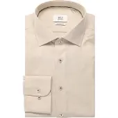 Eterna Beige katoenen overhemd 1863 Modern Fit