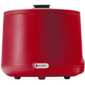 Hendi soepketel UNIQ rood - 8 liter met digitaal display en thermische beveiliging