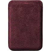 Alcanside Alcantara MagSafe Wallet Kaarthouder Rood