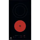 Electrolux Lhr3233ck Keramische Kookplaat 30 Cm 2 Branders Zwart