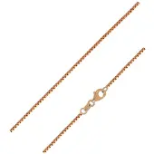 Cavill - Venetiaanse Ketting - 925 Sterling Zilver Rosé Verguld - 50 cm - Lichte Elegante Dames Sieraden