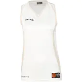 Spalding Sporttop 'Jam' lichtbeige / zwart / wit