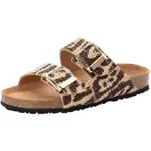 Tamaris Muiltjes beige / chocoladebruin / zwart