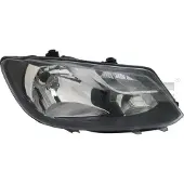TYC Koplamp rechts 20-12473-05-2 TYC voor o.a. VOLKSWAGEN