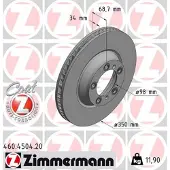 ZIMMERMANN 460.4504.20 Remschijf