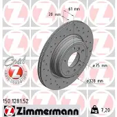 ZIMMERMANN 150.1281.52 Remschijf