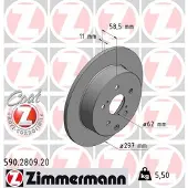 ZIMMERMANN 590.2809.20 Remschijf