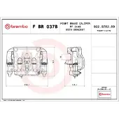 Brembo F BR 037B Remklauw