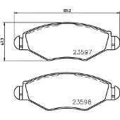 Hella 8DB 355 009-411 Remblokken