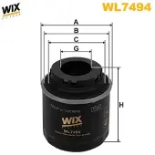 WIX FILTERS WL7494 Oliefilter