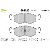Valeo 302023 Remblokken