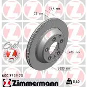 ZIMMERMANN 600.3229.20 Remschijf