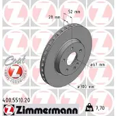 ZIMMERMANN 400.5510.20 Remschijf