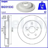 Delphi BG5153C Remschijf