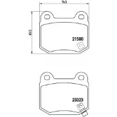 Brembo Remblokken set P 56 048 Brembo voor o.a. MITSUBISHI, NISSAN, SUBARU