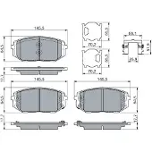 Bosch 0 986 460 164 Remblokken