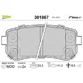 Valeo 301867 Remblokken