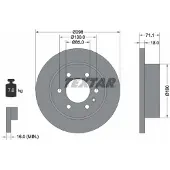 Textar 92301103 Remschijf