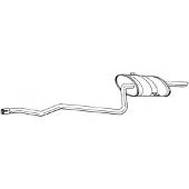 Bosal Einddemper 288-333 Bosal voor o.a. TOYOTA